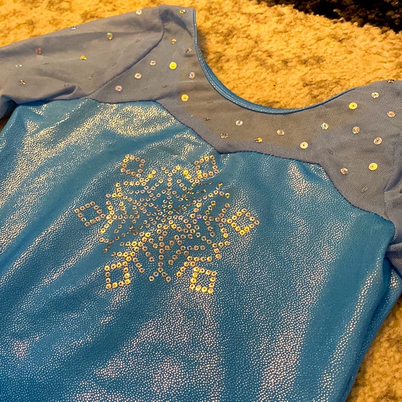Gymnastics leotard with 3/4 sleeve, child size 7/8 - Picture 1 of 5